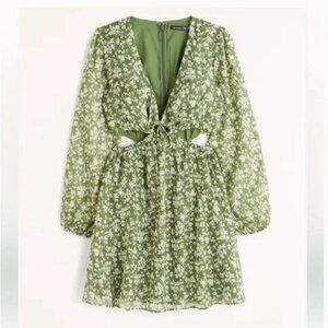 Abercrombie & Fitch floral cutout dress